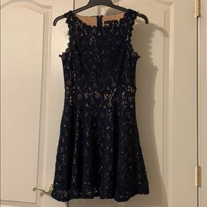 A junior navy blue dress